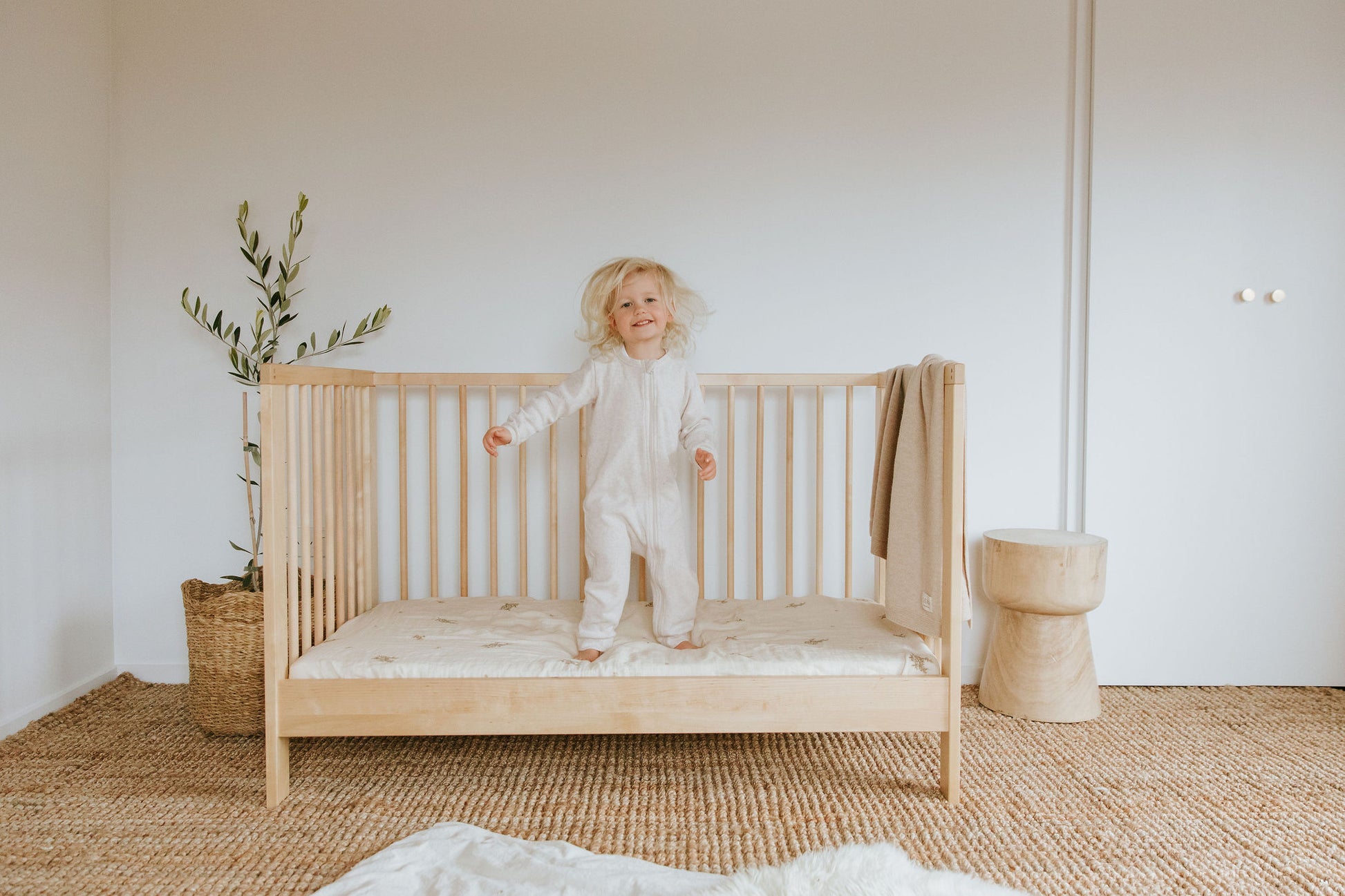 Leni the Label Kanuka Fitted Cot Sheet image 2