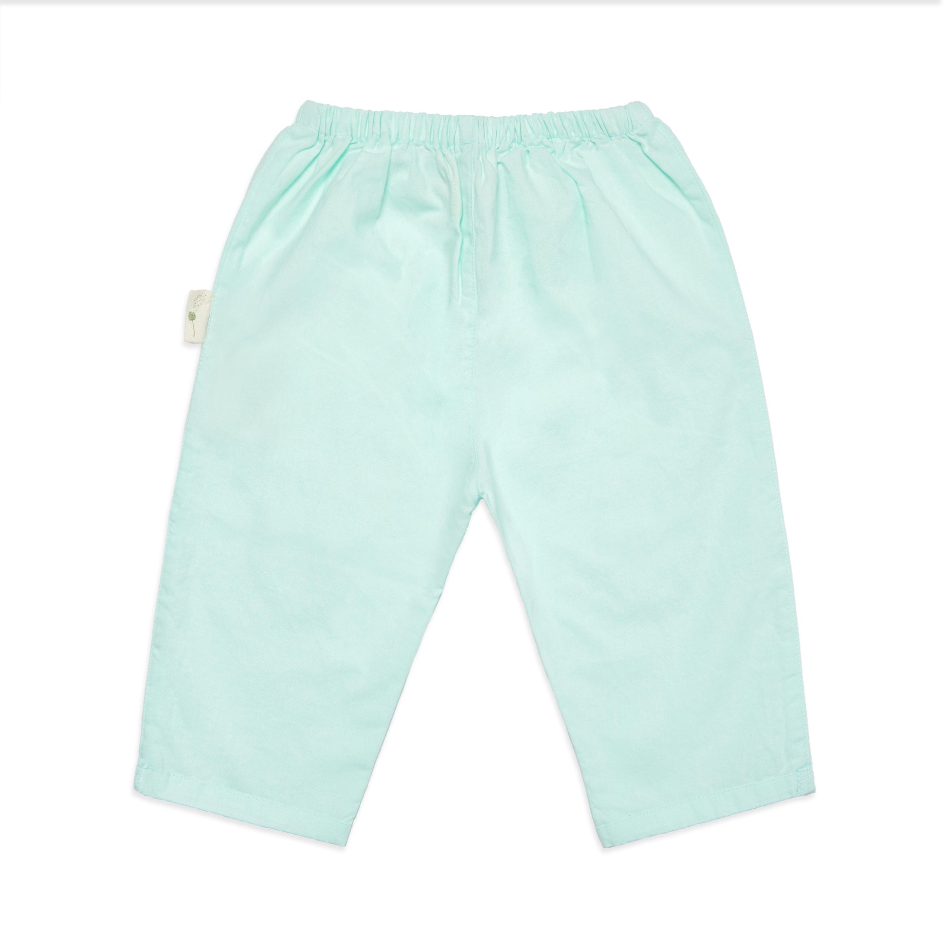 Light blue pants on a white background